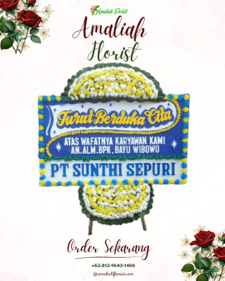 Papan Bunga Duka di Wanaraja