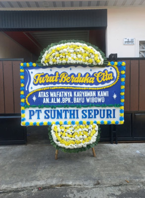 Papan Bunga Duka di Wanaraja