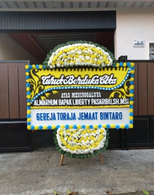 Papan Bunga Duka di Wanaraja